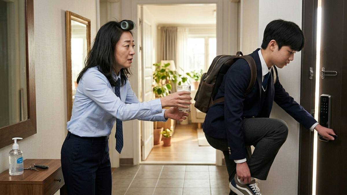 빈 속에 우유