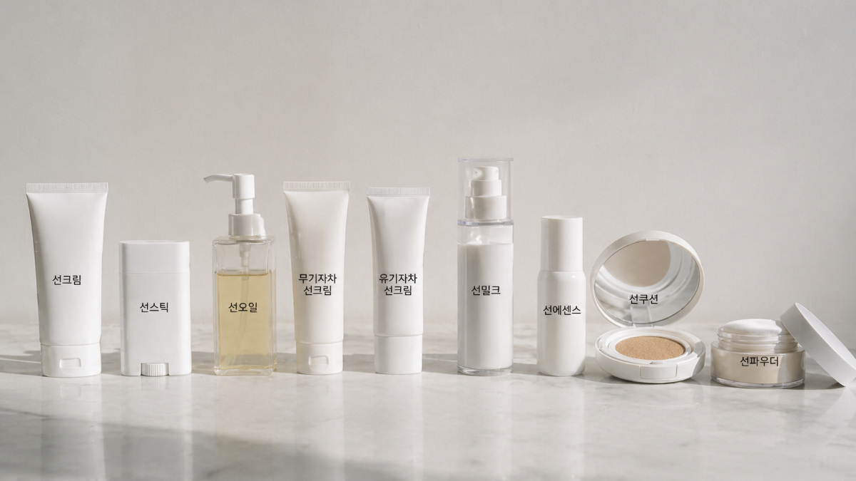 제형별 선크림 종류