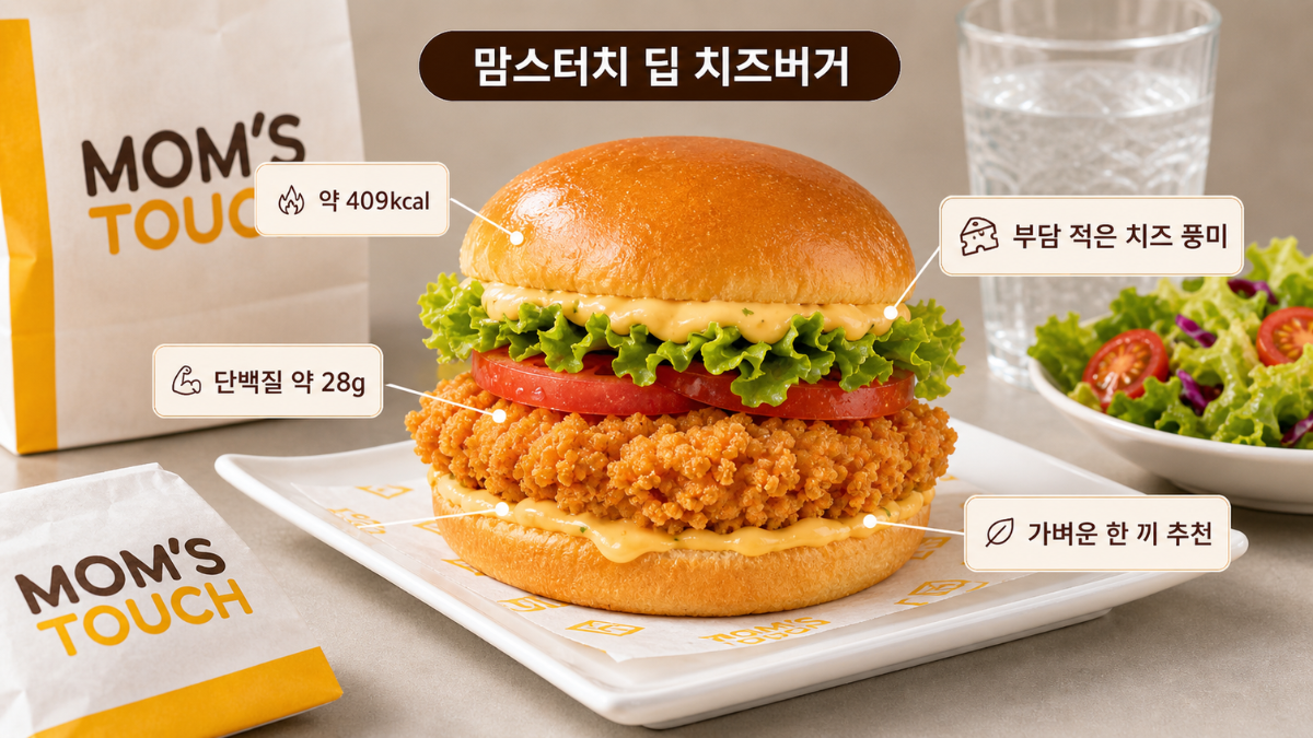 맘스터치 다이어트 버거