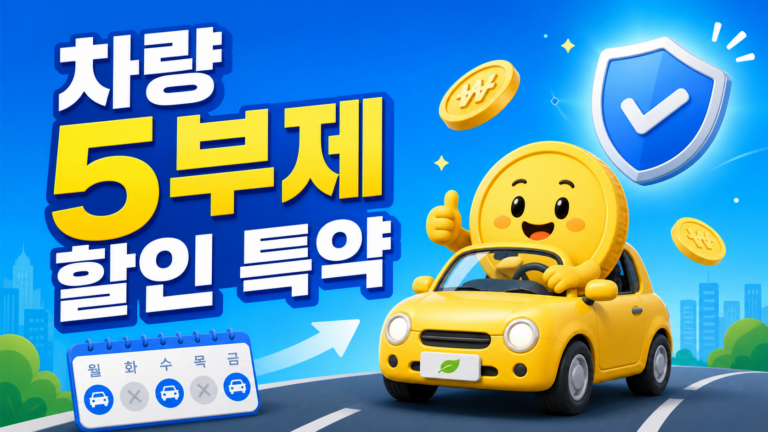 “차량 5부제 참여하면 보험료 돌려준다”… 자동차보험 할인 특약 신설