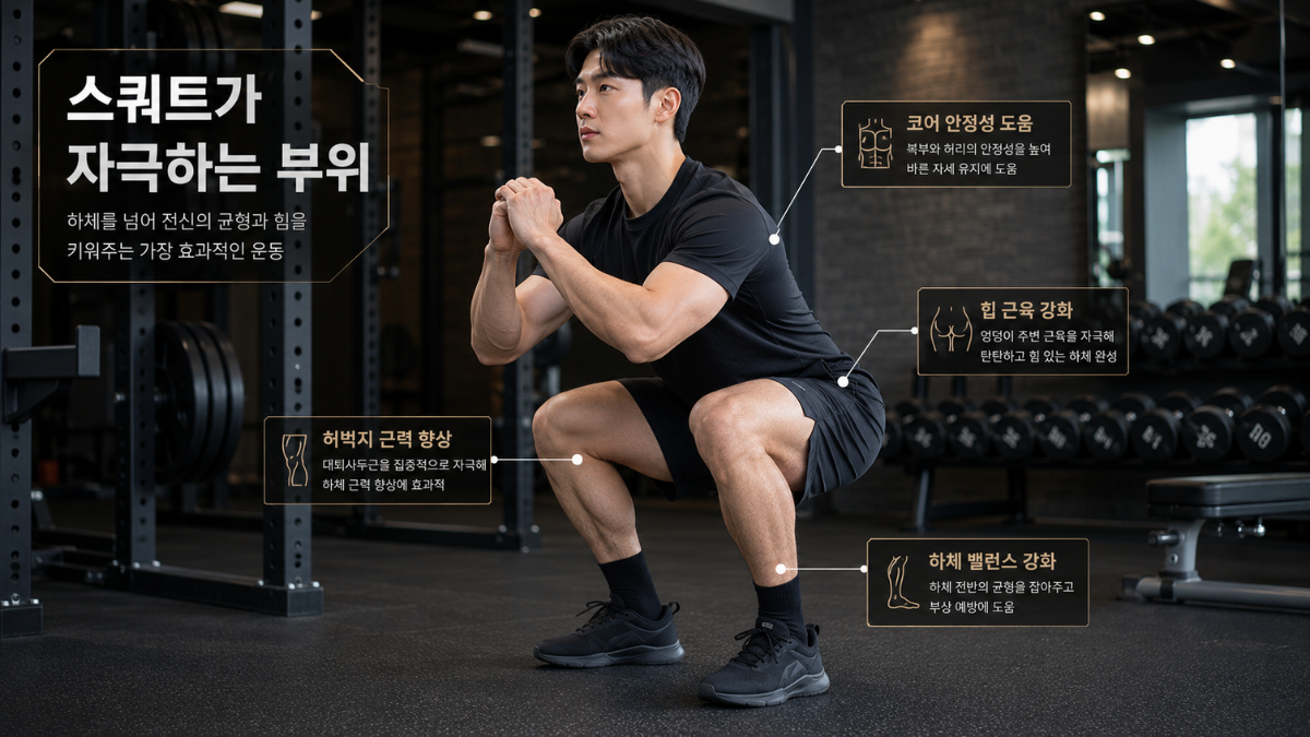 스쿼트 올바른 자세