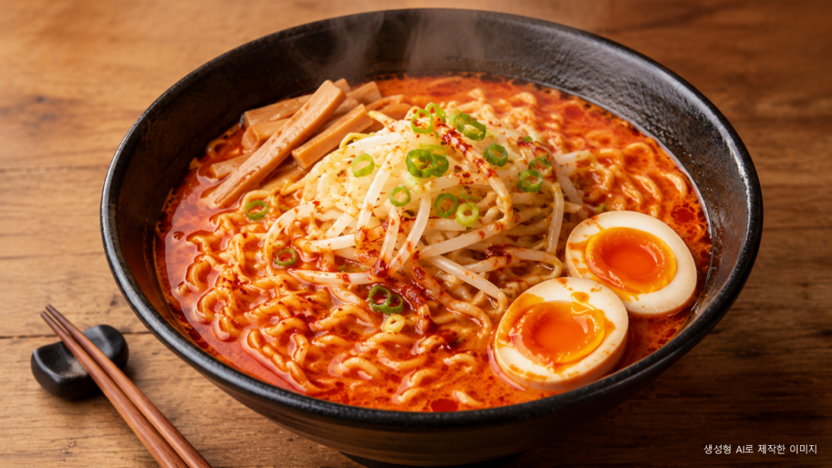 불닭볶음면 라멘