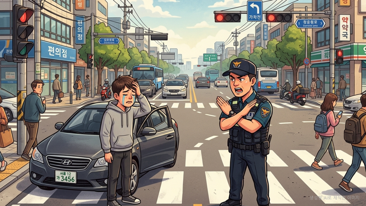 우회전 위반시 처벌 벌점과 범칙금