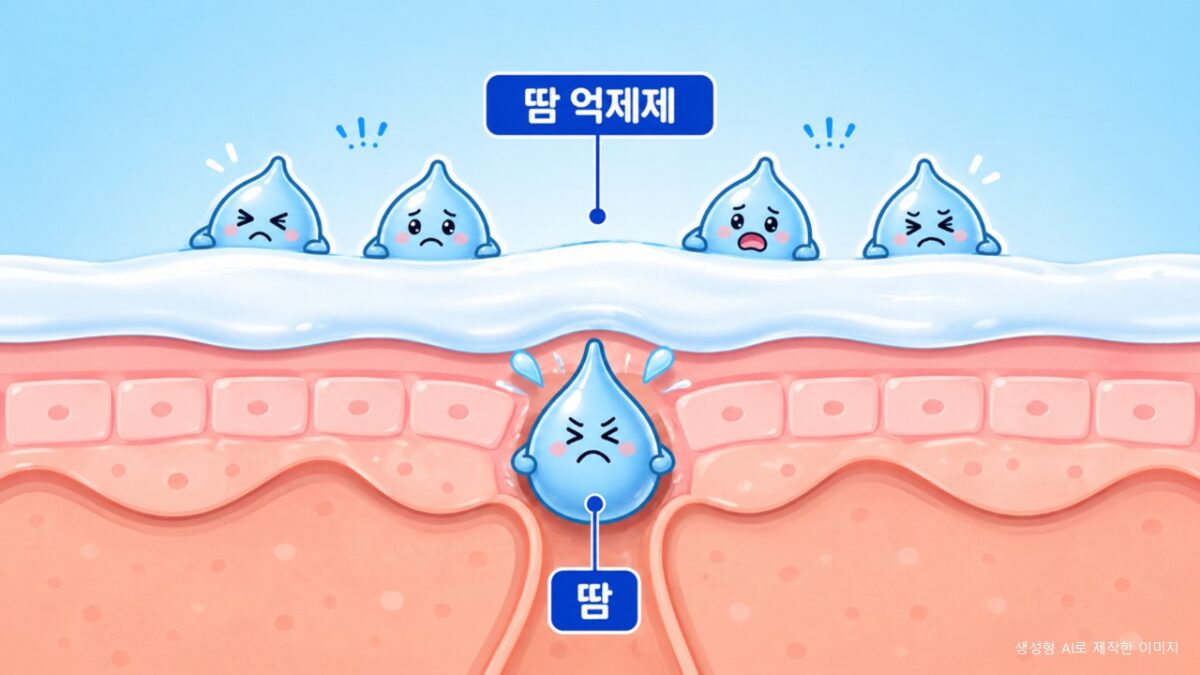 다한증과 많은 땀 관리에 도움이 되는 땀 억제제