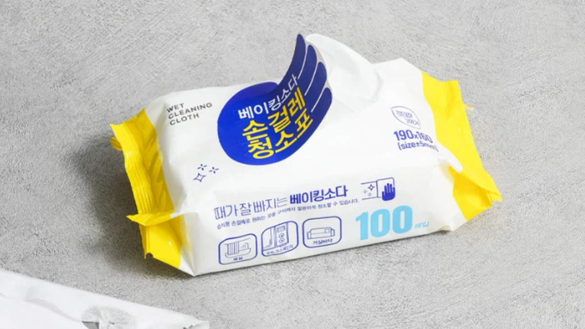 다이소 베이킹소다 손걸레 청소용 티슈 주방 청소