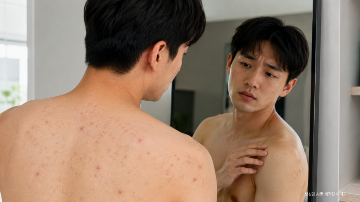 등드름과 가드름 여드름 관리법 바디케어
