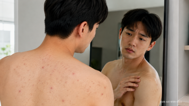 등드름·가슴 여드름 없애는 법, 샤워 순서와 바디케어 제품까지