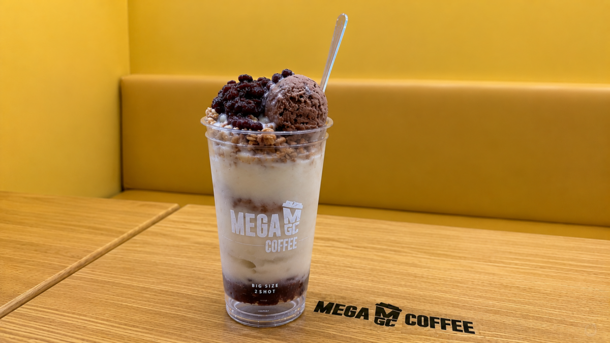 메가커피 컵팥빙수