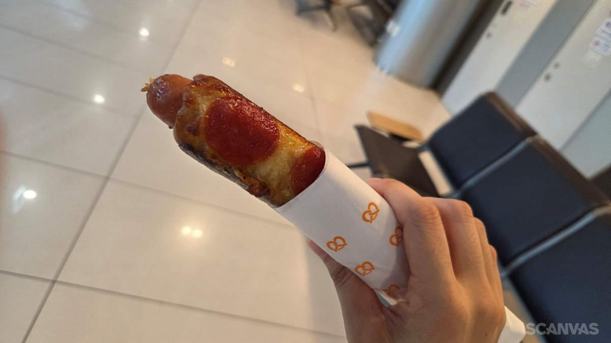 김포공항 국내선 트윗젤 프레즐 핫도그 간식 메뉴
